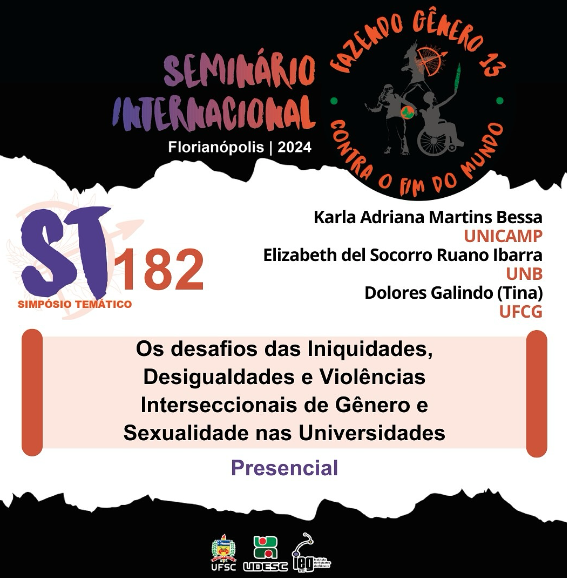 ST Os desafios das Iniquidades, Desigualdades e Violências Interseccionais de Gênero e Sexualidade nas Universidades